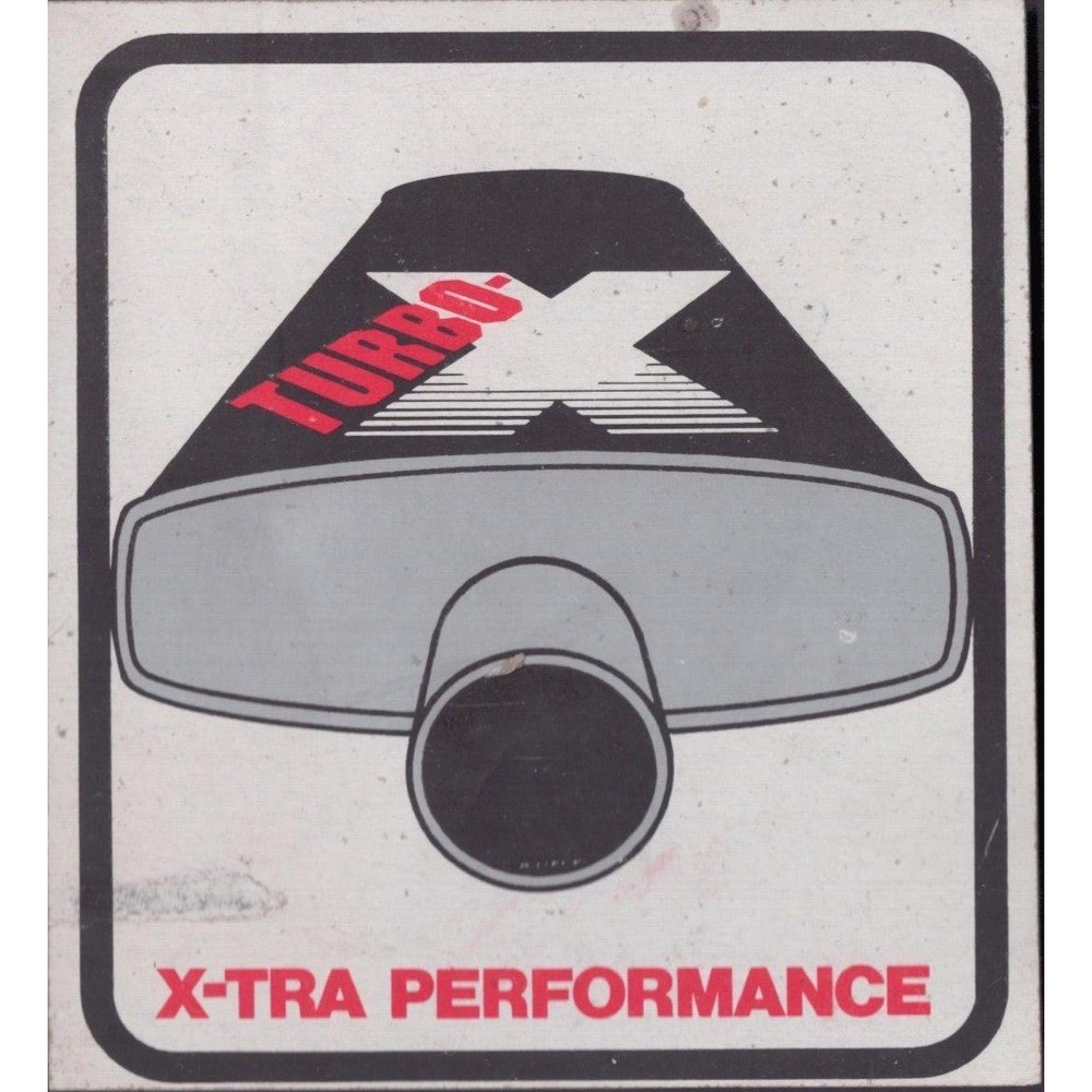 Vintage Turbo-X X-tra Performance Automotive Exhaust Muffler Sticker Decal